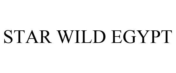 Trademark Logo STAR WILD EGYPT