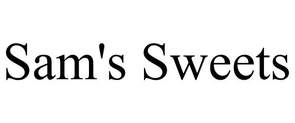 Trademark Logo SAM'S SWEETS