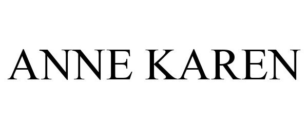 Trademark Logo ANNE KAREN