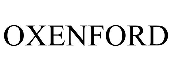 Trademark Logo OXENFORD