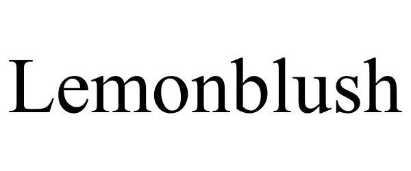 Trademark Logo LEMONBLUSH