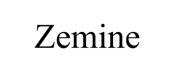 Trademark Logo ZEMINE