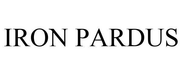 Trademark Logo IRON PARDUS