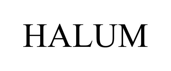 Trademark Logo HALUM