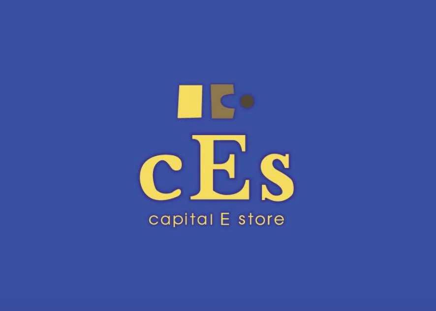  ONE BOX, THE SECOND BOX SHAPES LIKE C, A CIRCLE, LETTERS CES AND LETTERS CAPITAL E STORE
