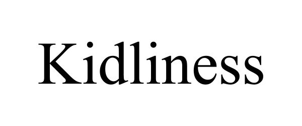 Trademark Logo KIDLINESS