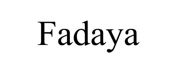 Trademark Logo FADAYA