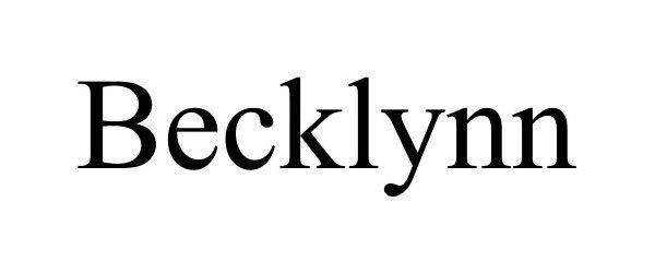 Trademark Logo BECKLYNN
