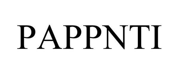 Trademark Logo PAPPNTI
