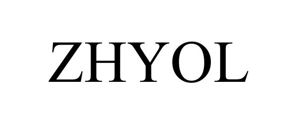 Trademark Logo ZHYOL