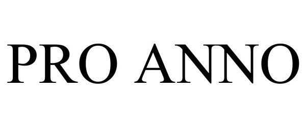 Trademark Logo PRO ANNO