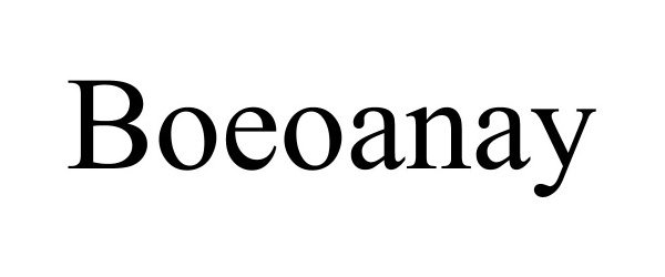 Trademark Logo BOEOANAY