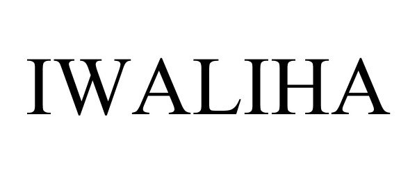 Trademark Logo IWALIHA