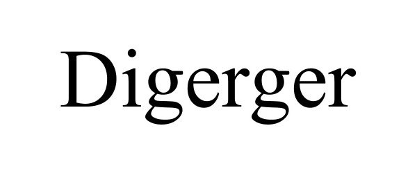 Trademark Logo DIGERGER