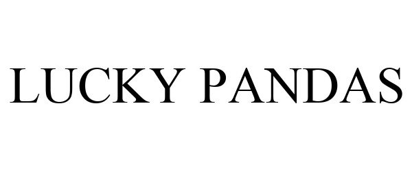 Trademark Logo LUCKY PANDAS