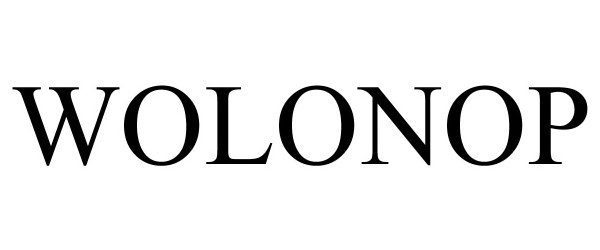 Trademark Logo WOLONOP