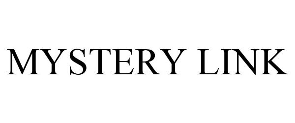 Trademark Logo MYSTERY LINK