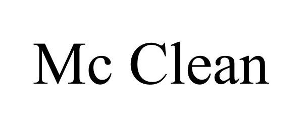 Trademark Logo MC CLEAN