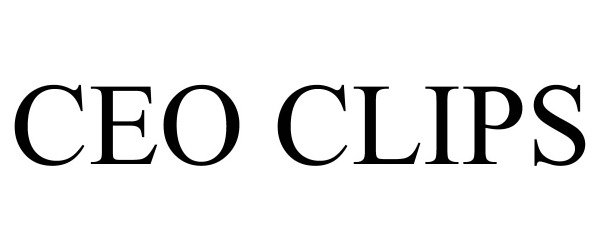 Trademark Logo CEO CLIPS