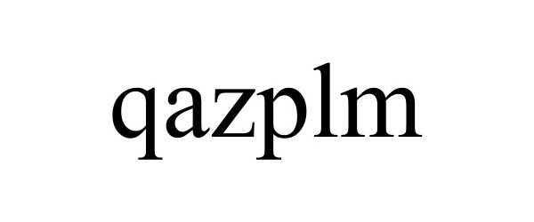 Trademark Logo QAZPLM