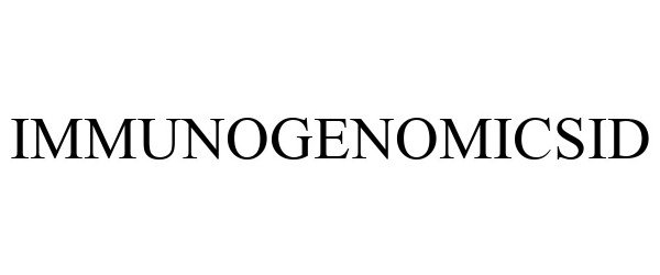  IMMUNOGENOMICSID