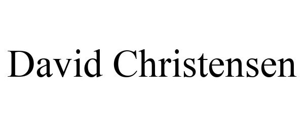 Trademark Logo DAVID CHRISTENSEN