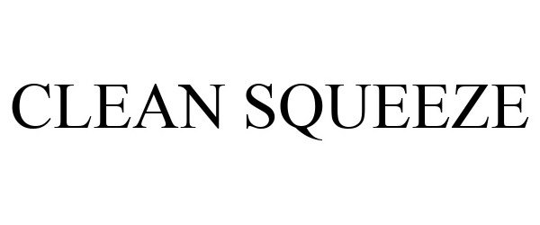 Trademark Logo CLEAN SQUEEZE