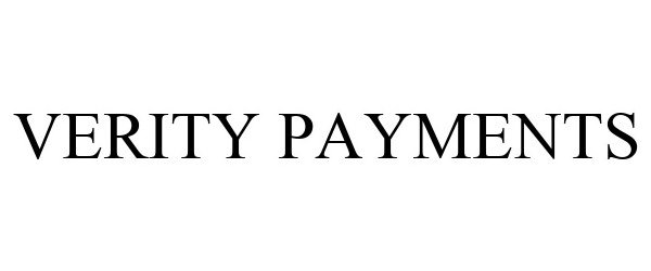  VERITY PAYMENTS