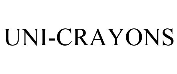 Trademark Logo UNI-CRAYONS