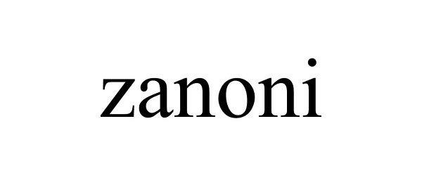 Trademark Logo ZANONI