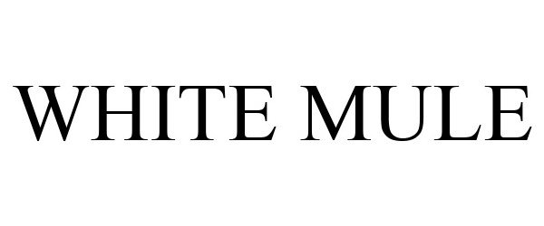 Trademark Logo WHITE MULE