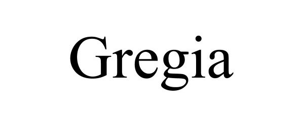 Trademark Logo GREGIA