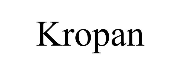 Trademark Logo KROPAN