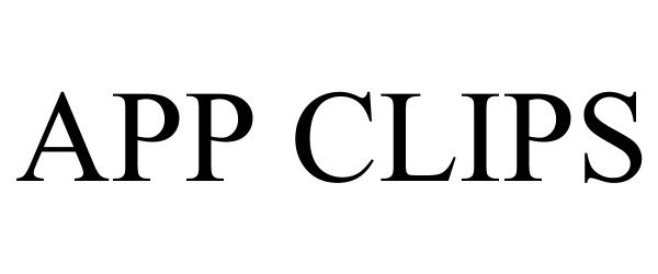 Trademark Logo APP CLIPS