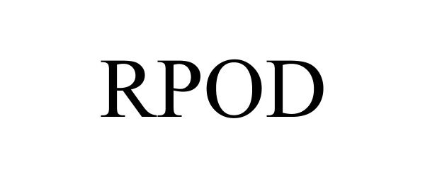 Trademark Logo RPOD