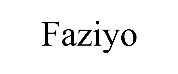 Trademark Logo FAZIYO