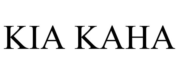 Trademark Logo KIA KAHA