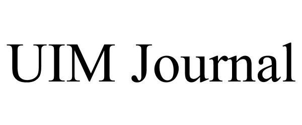 Trademark Logo UIM JOURNAL