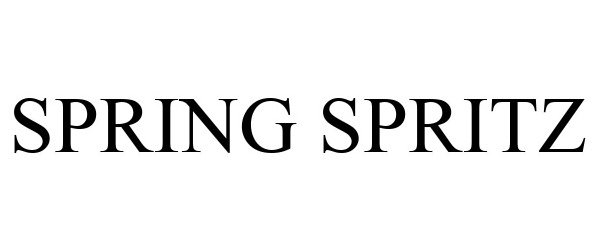 Trademark Logo SPRING SPRITZ