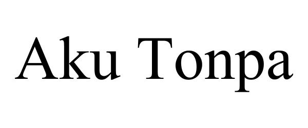 Trademark Logo AKU TONPA