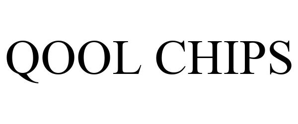 Trademark Logo QOOL CHIPS