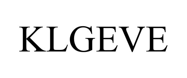 Trademark Logo KLGEVE