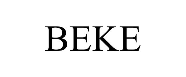Trademark Logo BEKE