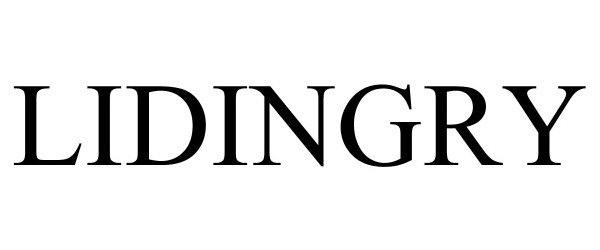 Trademark Logo LIDINGRY
