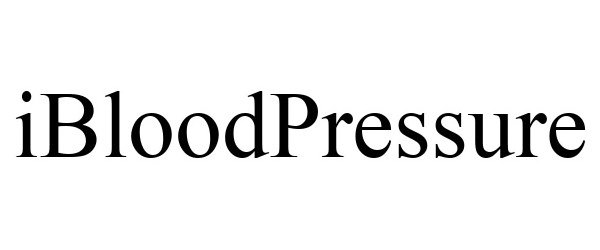 Trademark Logo IBLOODPRESSURE
