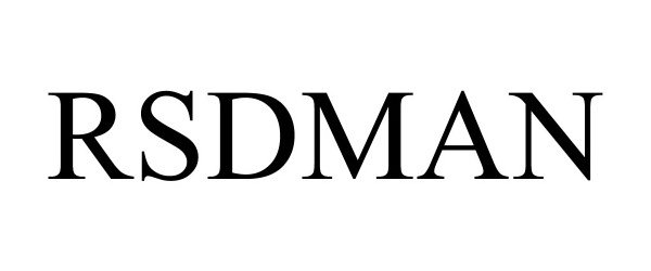Trademark Logo RSDMAN