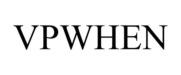 Trademark Logo VPWHEN