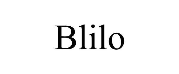Trademark Logo BLILO