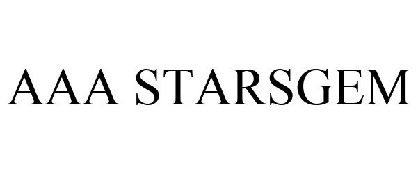 Trademark Logo AAA STARSGEM