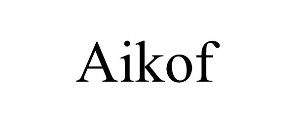 Trademark Logo AIKOF